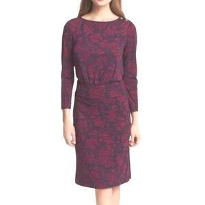 Tory Burch Etta Dress in Navy and Pink sz‎ XL NWT